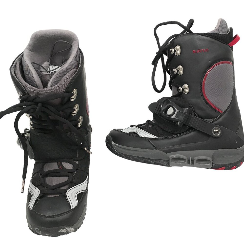BRAND NEW BURTON FILAMENT SI STEP IN SNOWBOARD BOOTS!  SIZE 8  GRAY & BLACK
